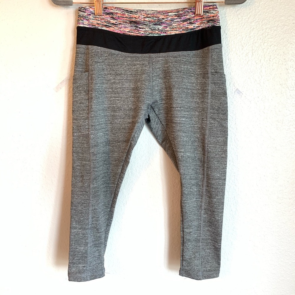 Take a Walk Gray Cropped Workout Pants